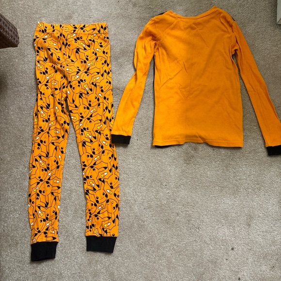 Kids Pokémon pikachu Halloween 100% cotton pajama set size 8 - Picture 8 of 8